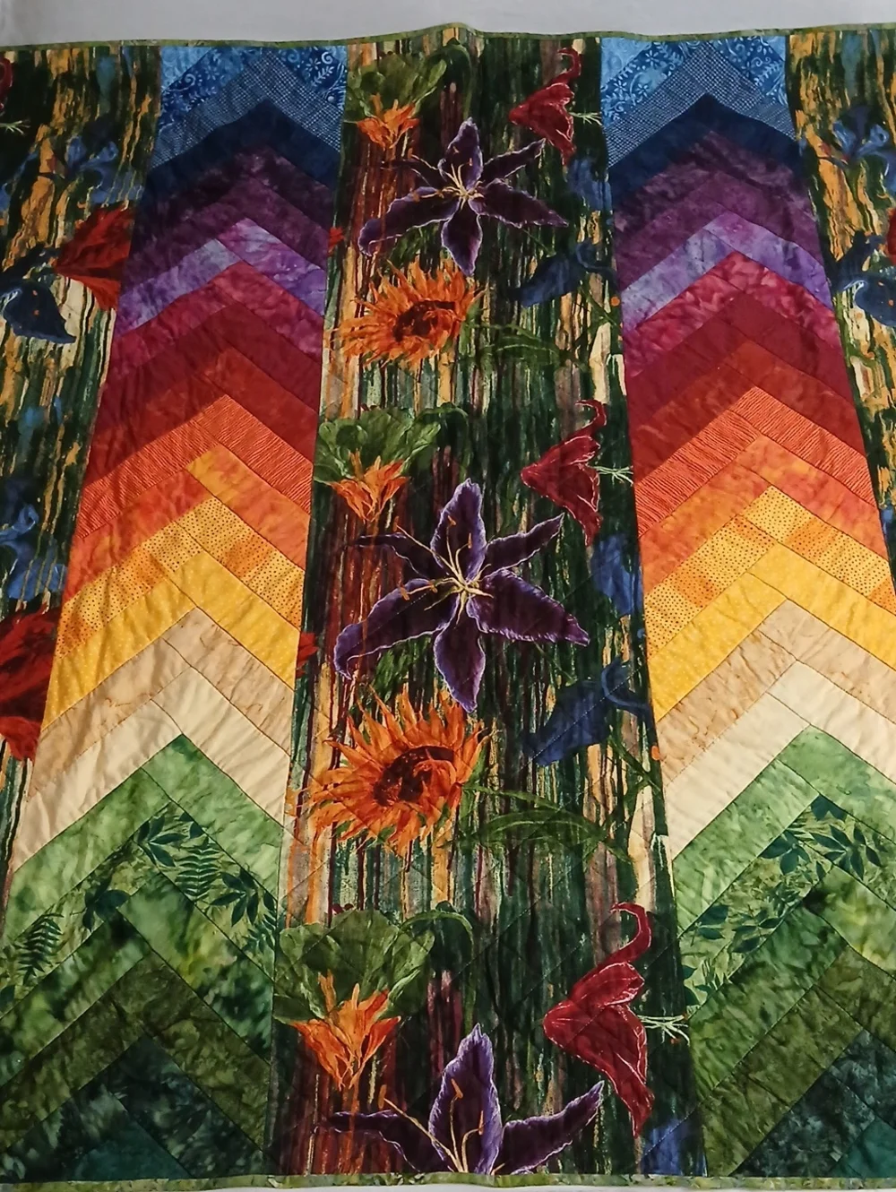 Handmade Floral Quilt